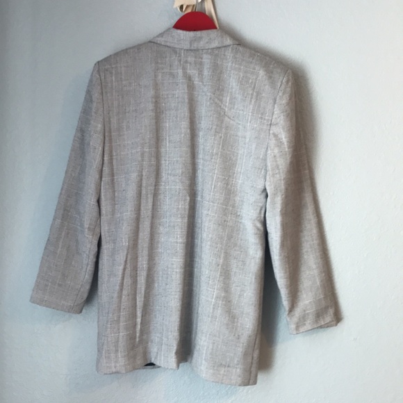 Vintage Worthington grey plaid blazer jacket - Picture 4 of 6